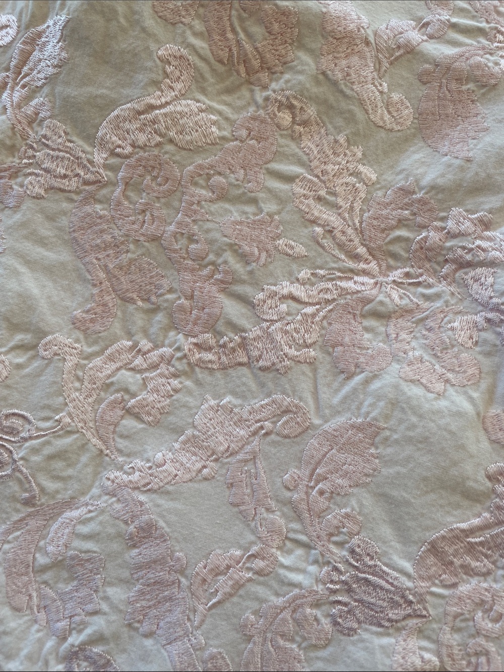 2 Simply Shabby Chic Pale Pink Embroidered Decorative Pillow Sham - Picture 14 of 14
